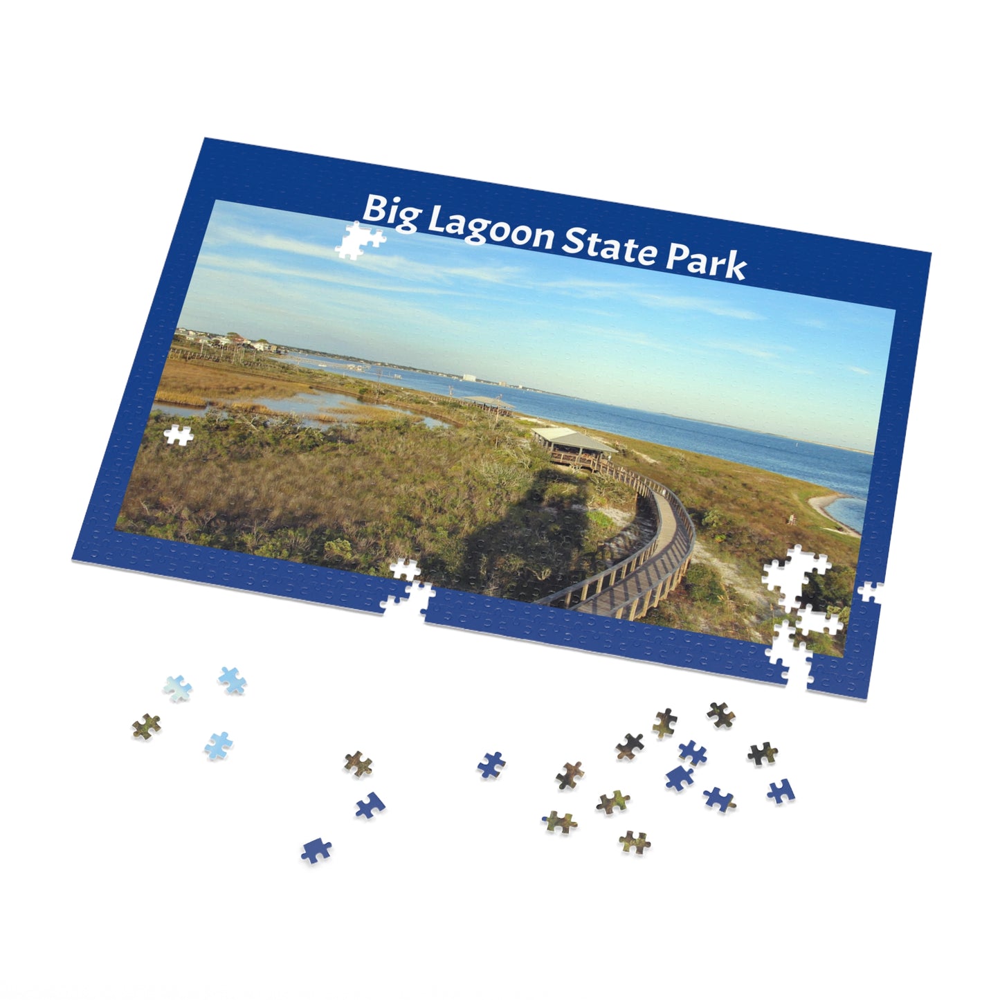 Big Lagoon State Park Jigsaw Blue Puzzle