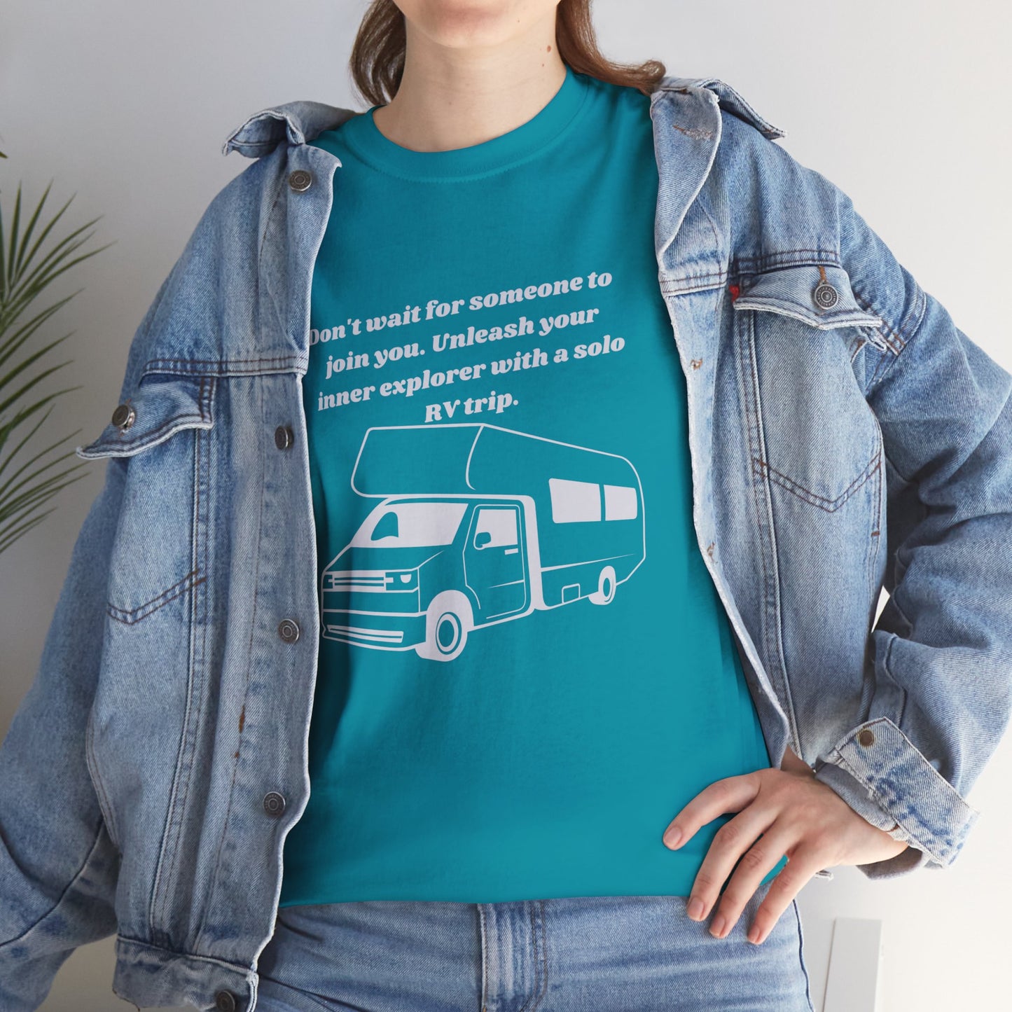 Don't Wait Go On Your Own RVing Adventures Dark Colors Unisex Heavy Cotton Tee