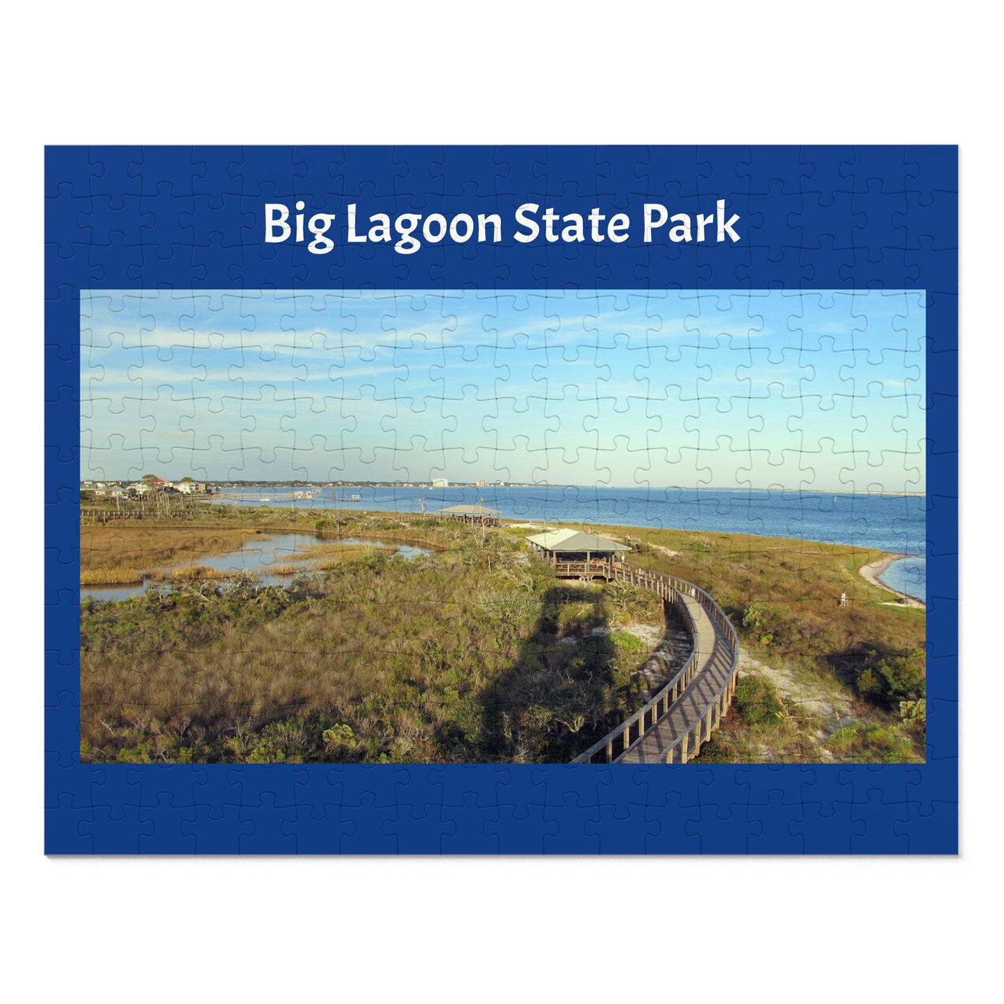 Big Lagoon State Park Jigsaw Blue Puzzle