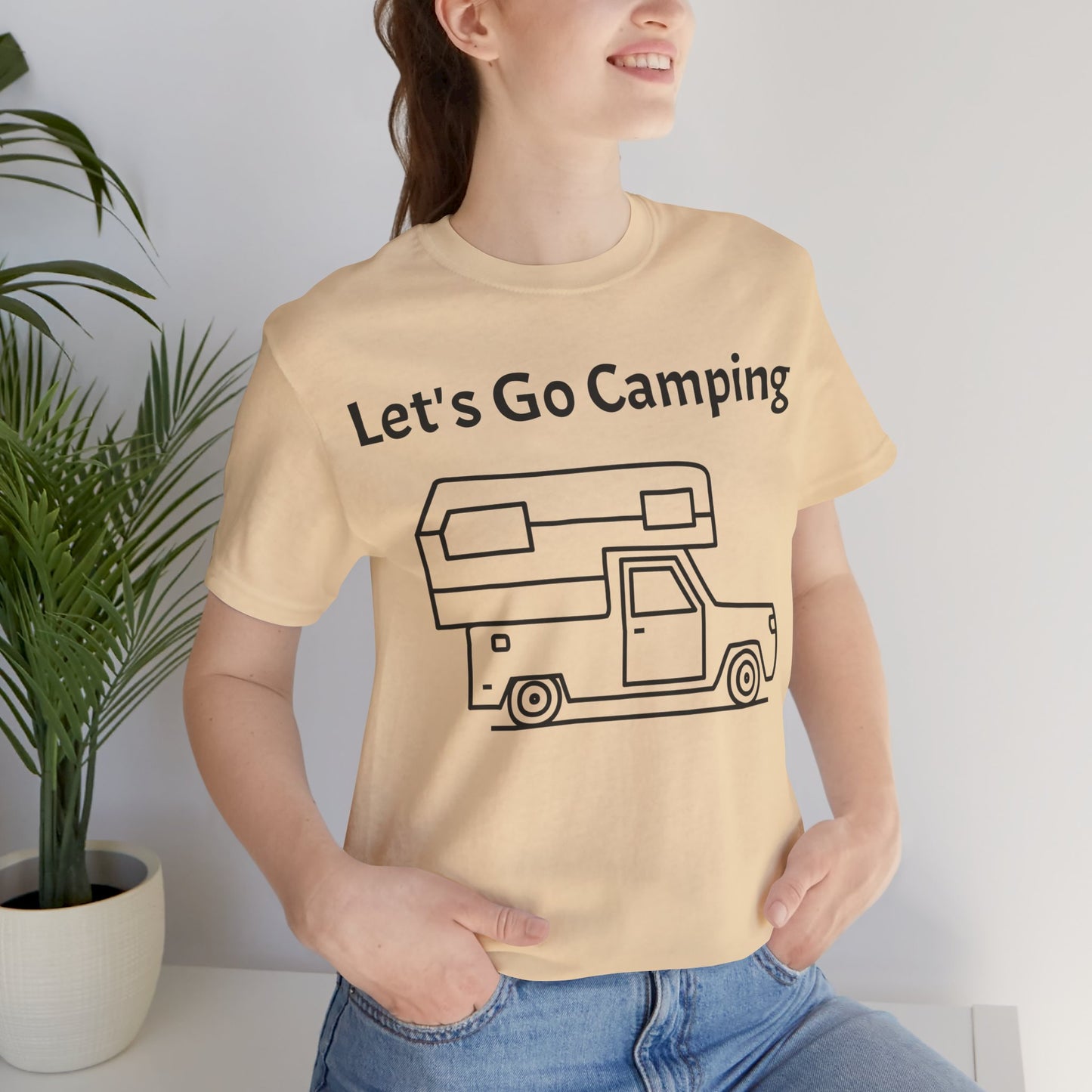 Let's Go Camping Unisex Jersey Short Sleeve Tee