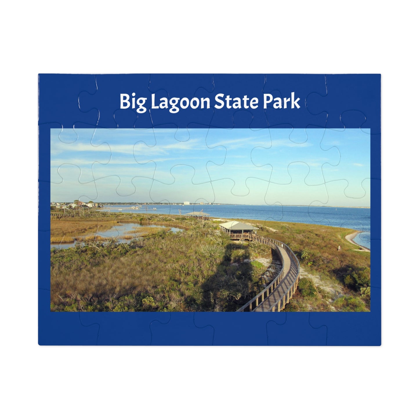 Big Lagoon State Park Jigsaw Blue Puzzle