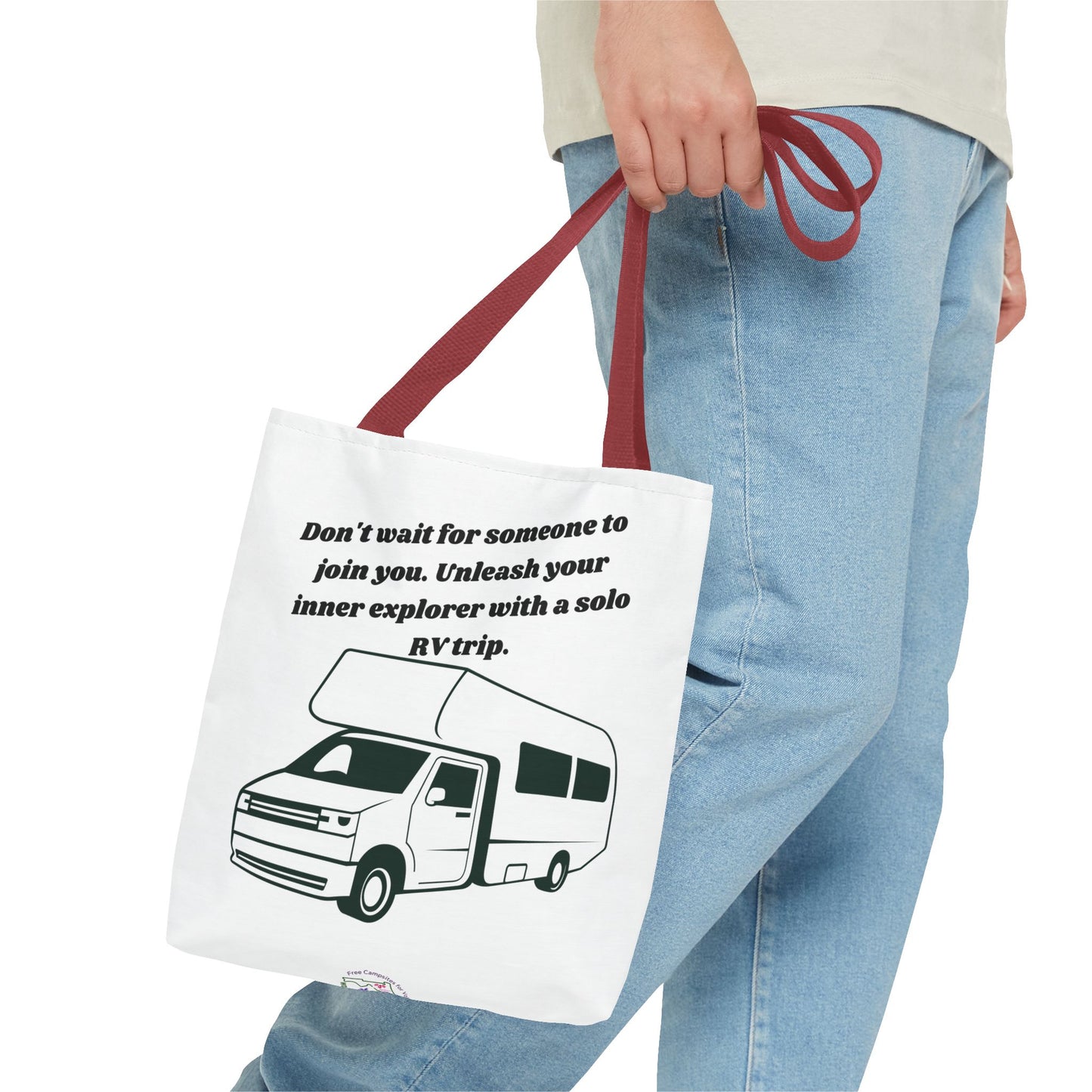 Dont Wait to Go RVing White Tote Bag (AOP)