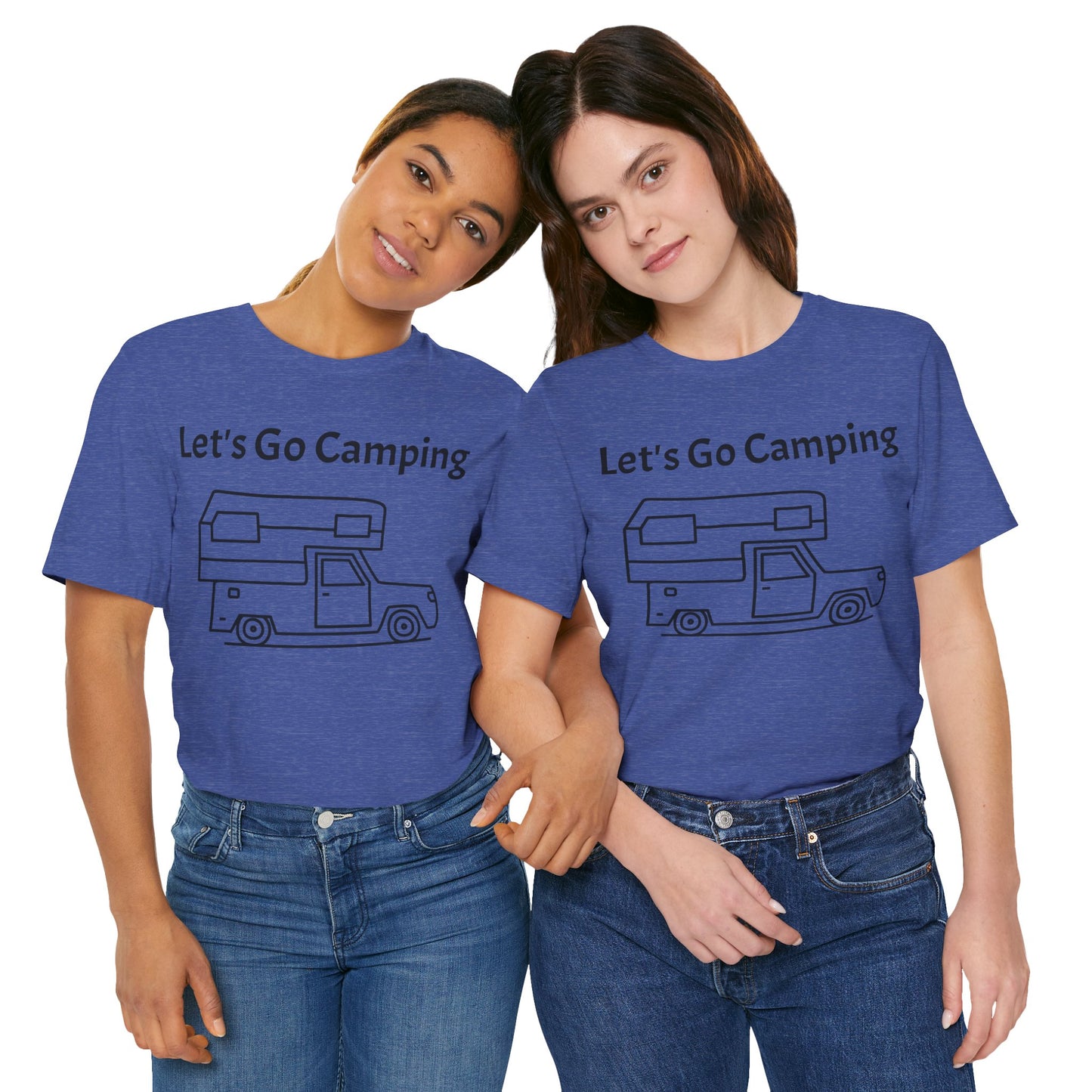 Let's Go Camping Unisex Jersey Short Sleeve Tee