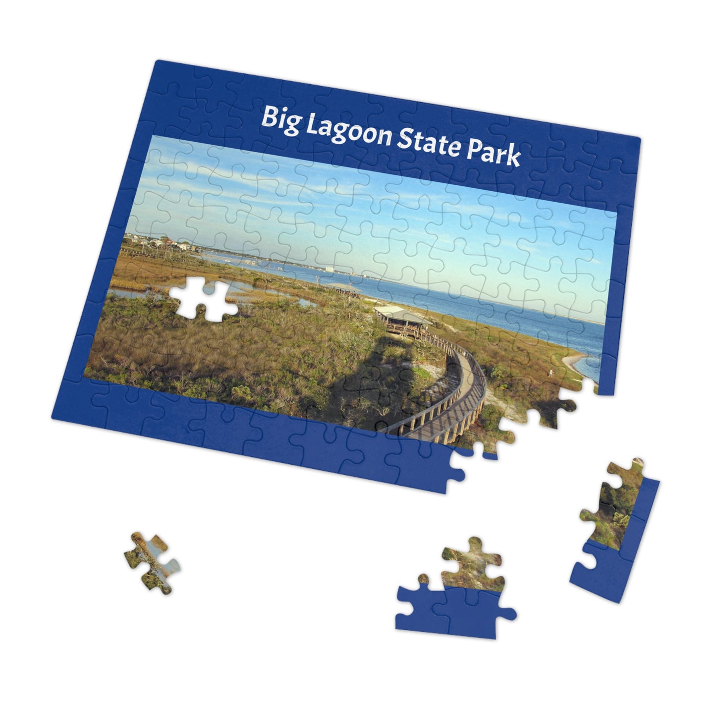 Big Lagoon State Park Jigsaw Blue Puzzle