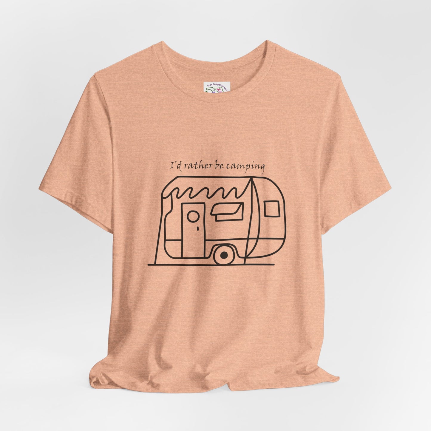 I'd Rather Be Camping - Unisex Jersey Short Sleeve Tee