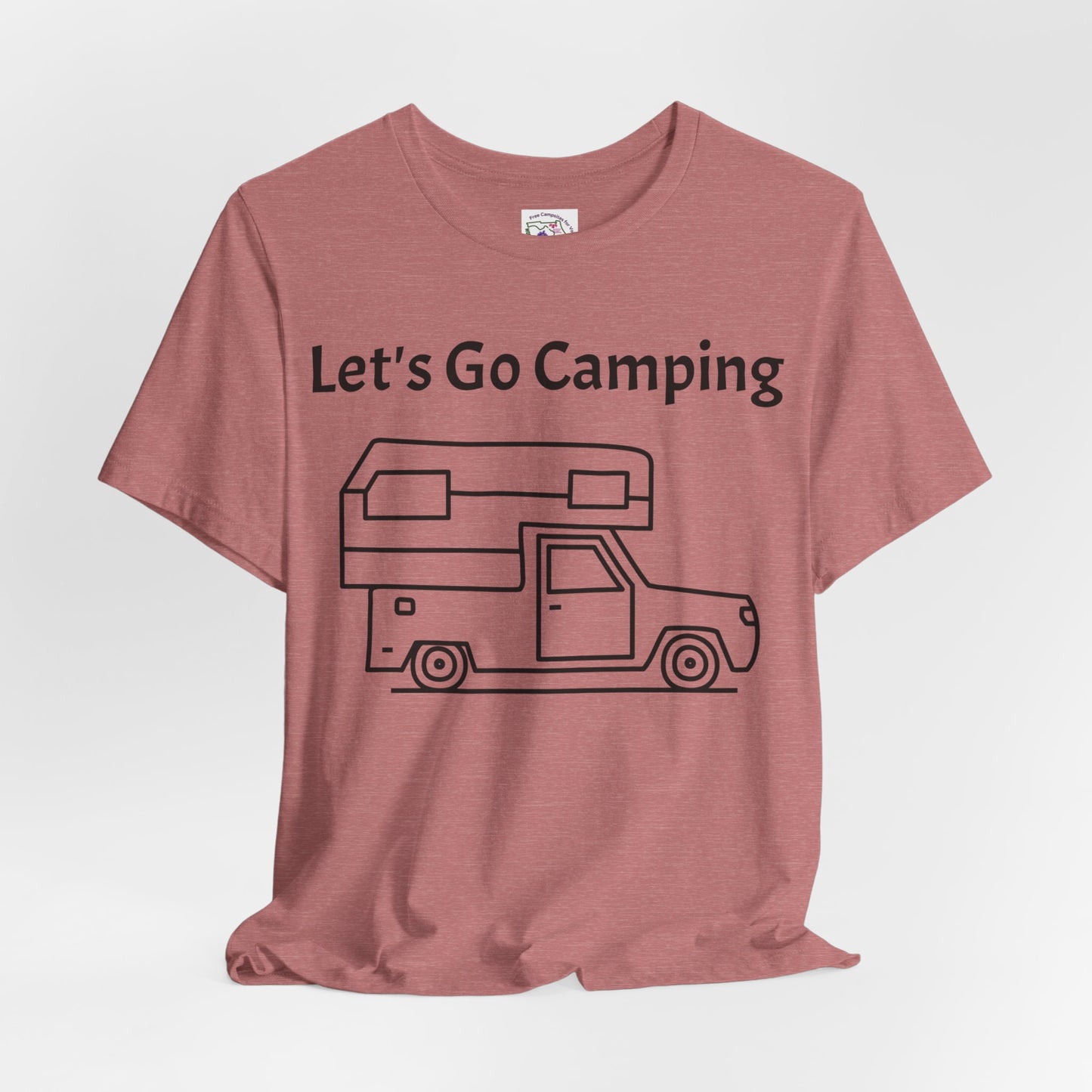 Let's Go Camping Unisex Jersey Short Sleeve Tee