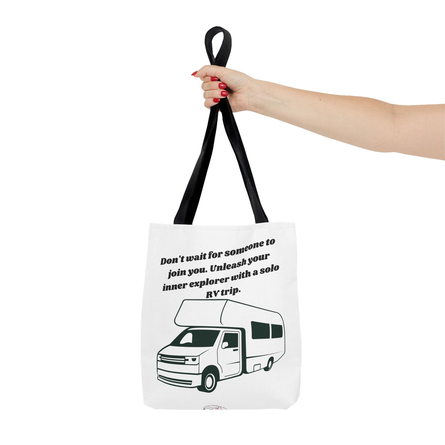 Dont Wait to Go RVing White Tote Bag (AOP)