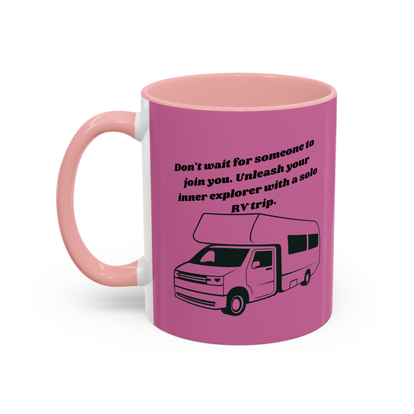 Dont Wait Go RVing Pink Accent Coffee Mug-11-15oz