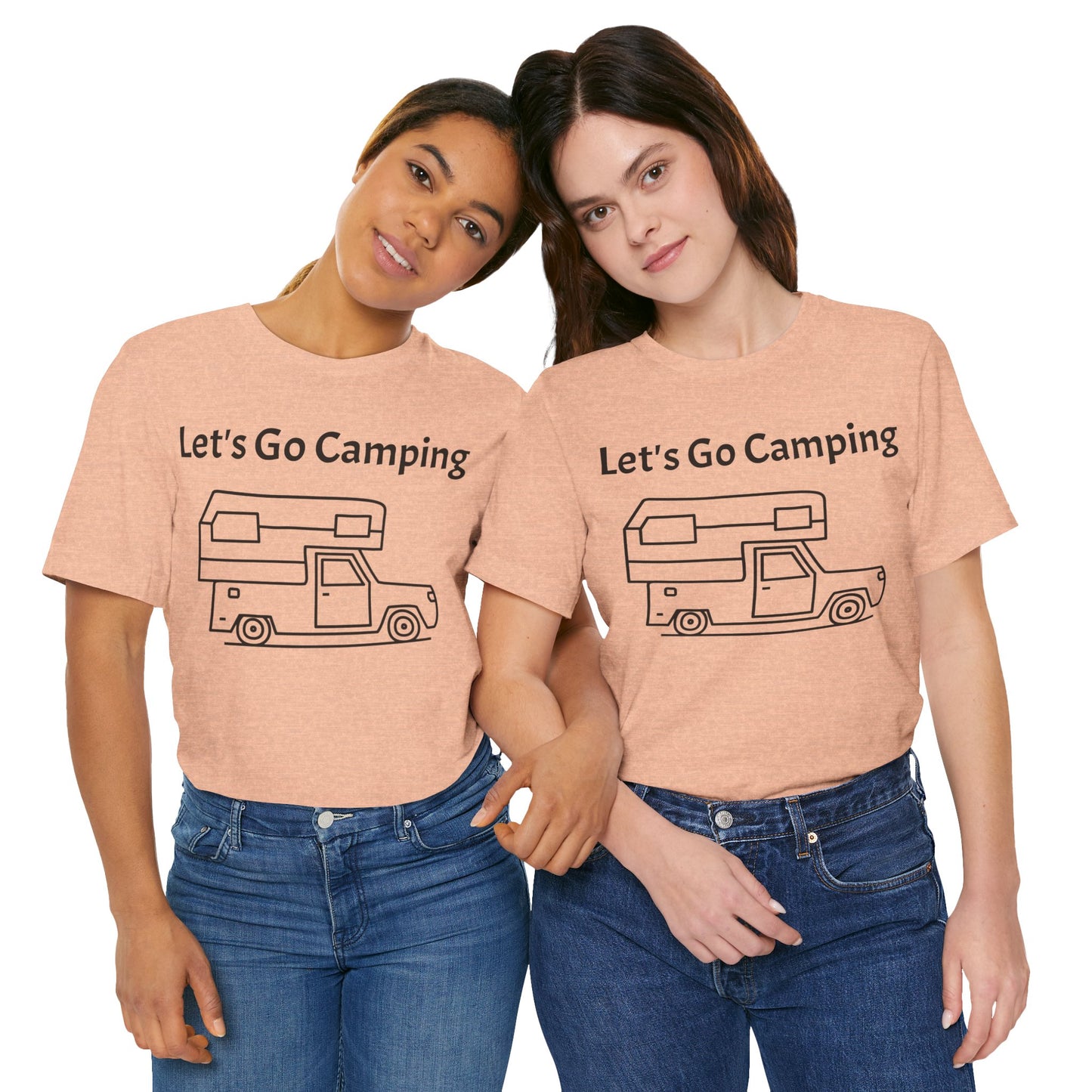 Let's Go Camping Unisex Jersey Short Sleeve Tee