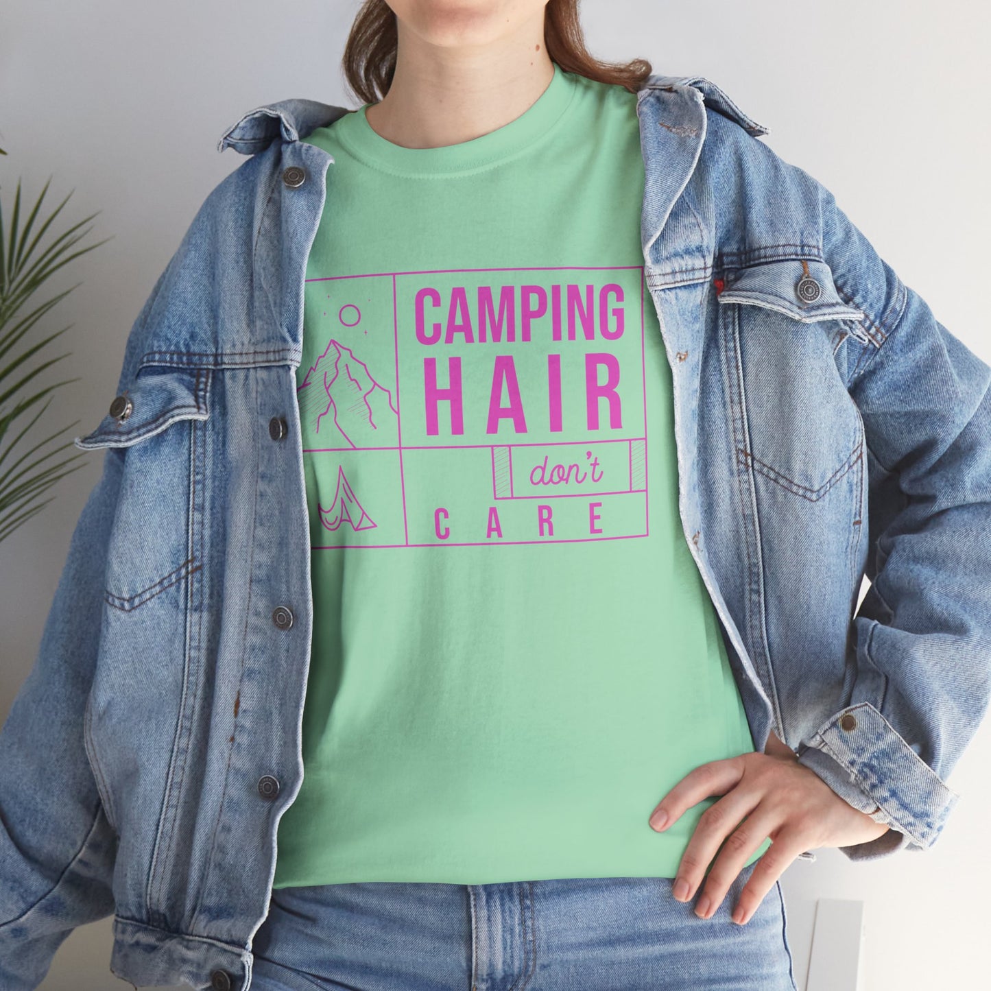 Camp Hair Dont Care Unisex Heavy Cotton Tee