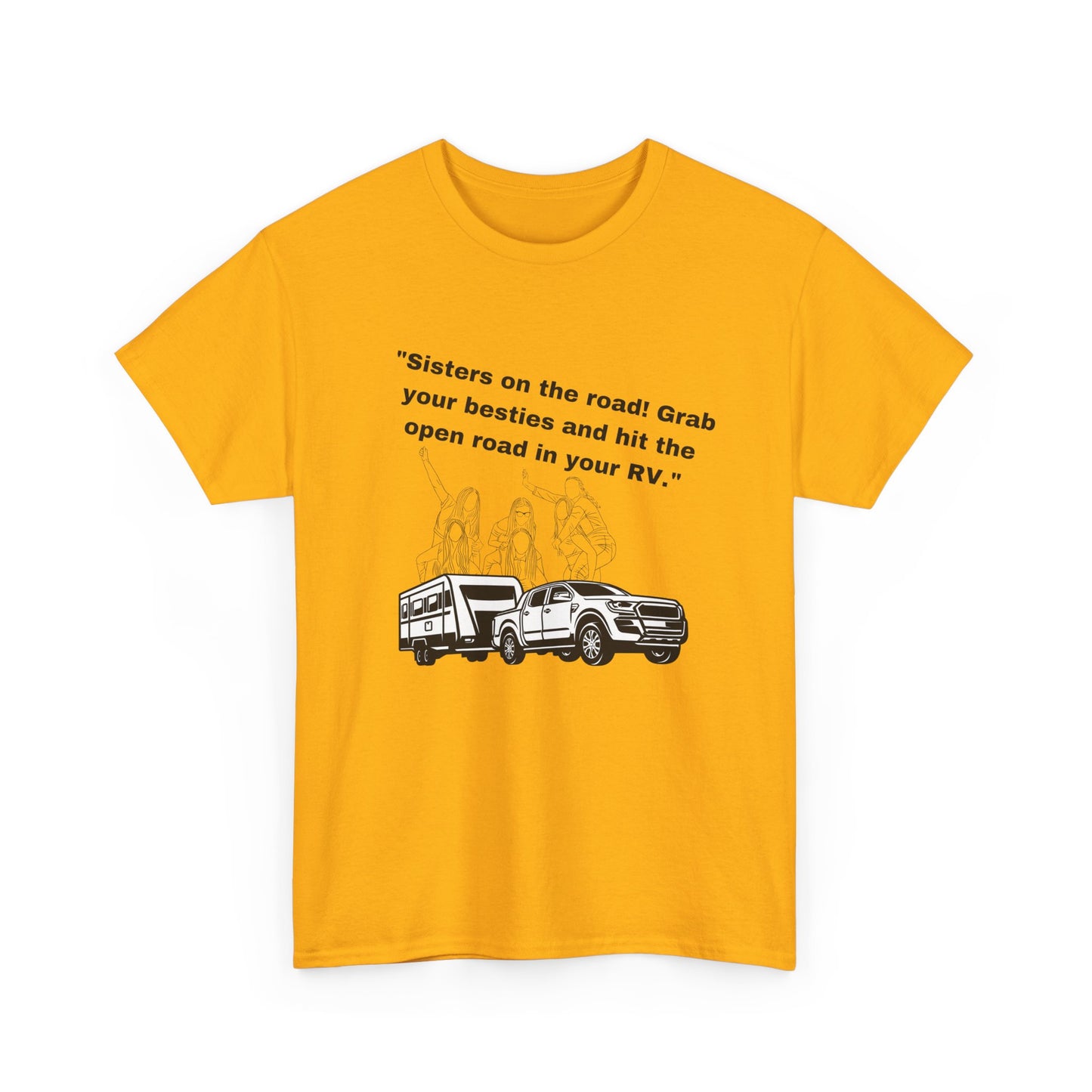 Sisters on the Road Light Colored Unisex Heavy Cotton Tee