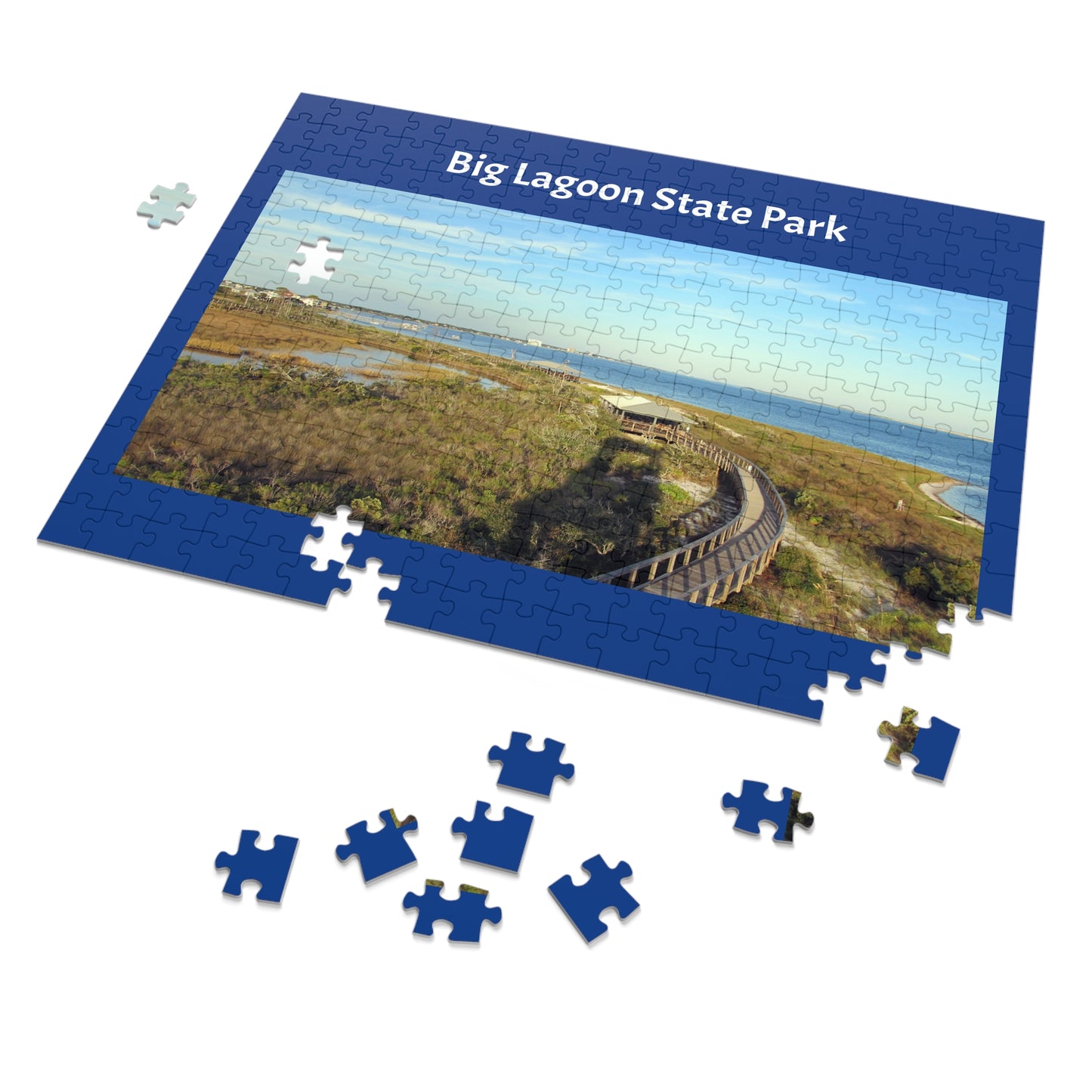 Big Lagoon State Park Jigsaw Blue Puzzle