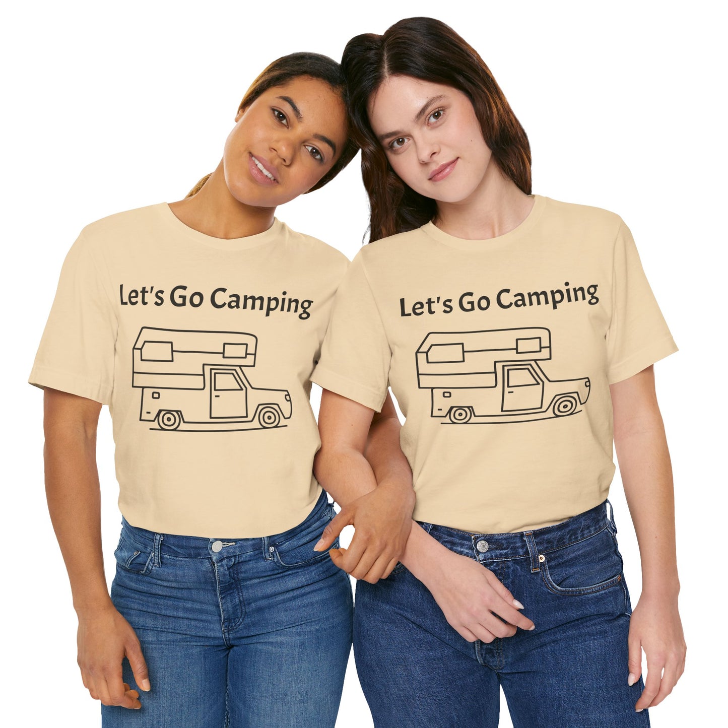 Let's Go Camping Unisex Jersey Short Sleeve Tee