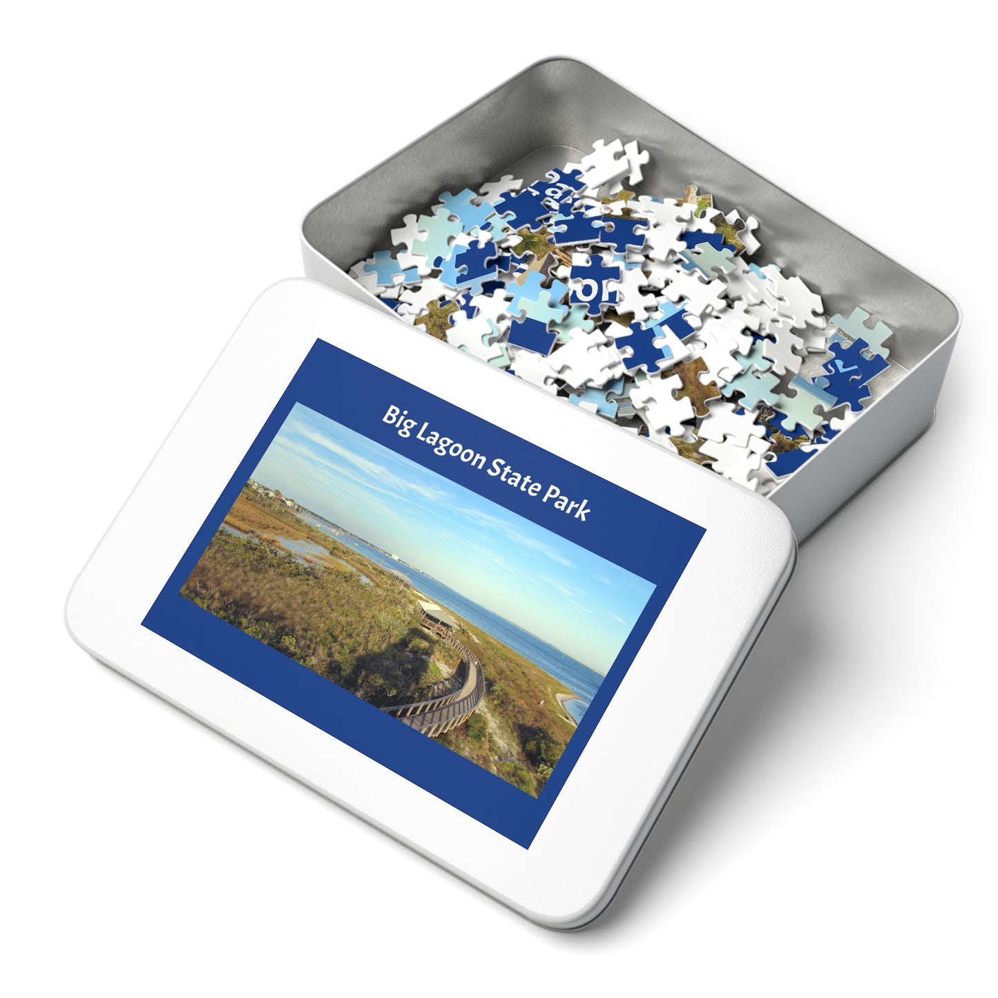 Big Lagoon State Park Jigsaw Blue Puzzle