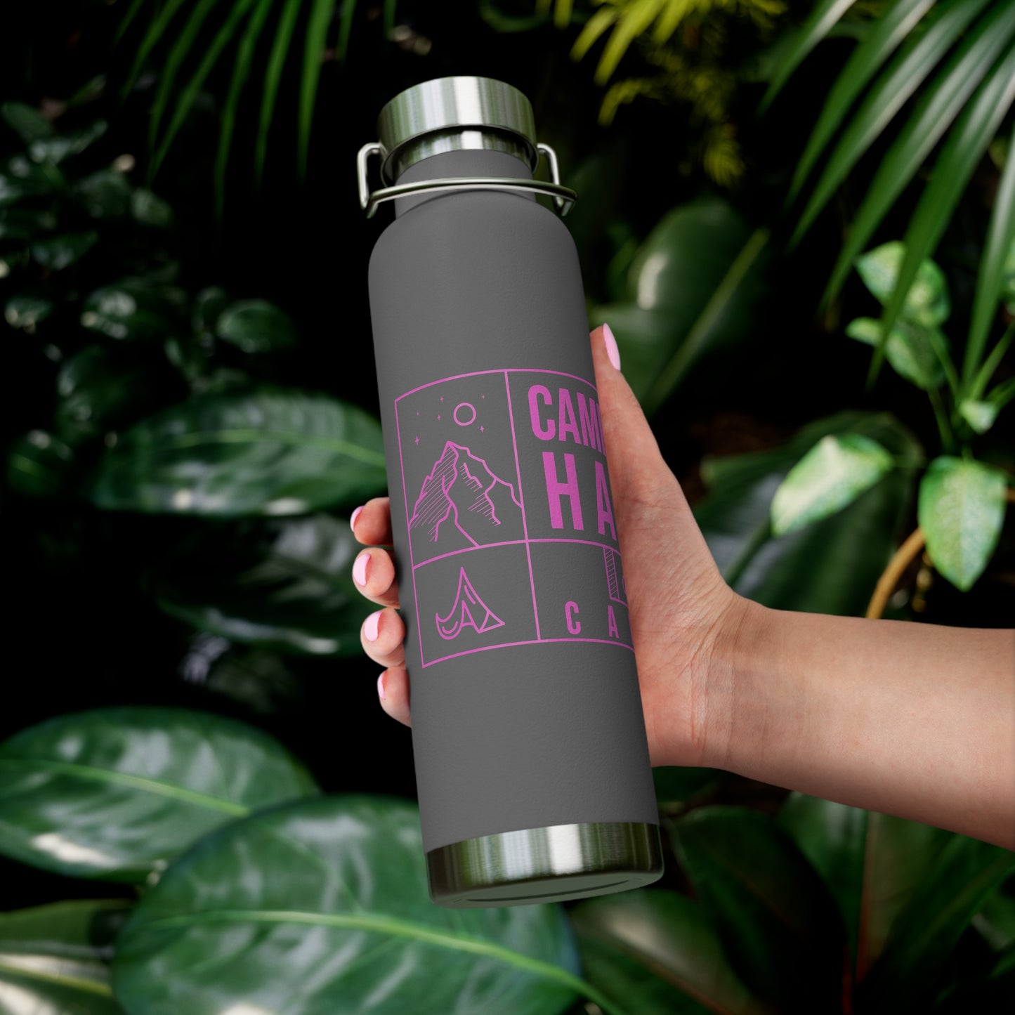 Camp Hair Dont Care - 22oz Vacuum Insulated Bottle