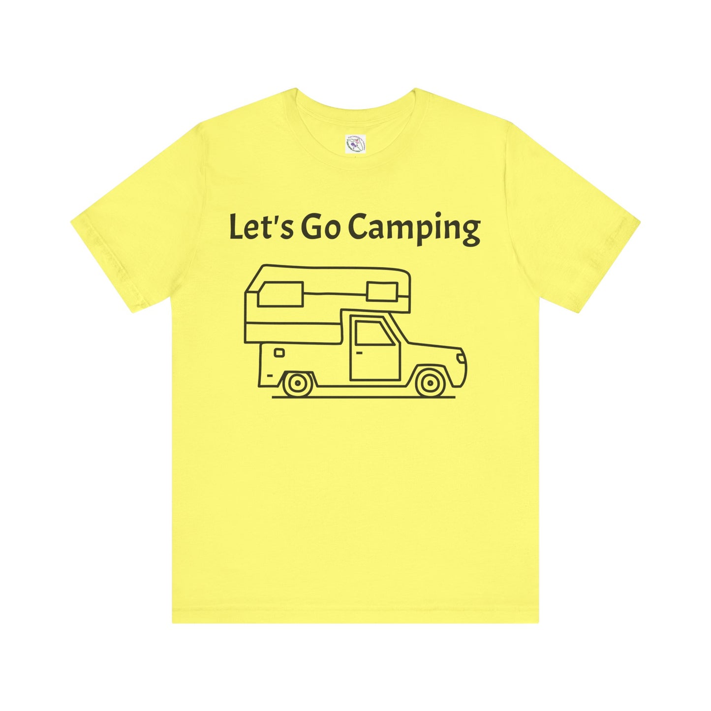 Let's Go Camping Unisex Jersey Short Sleeve Tee