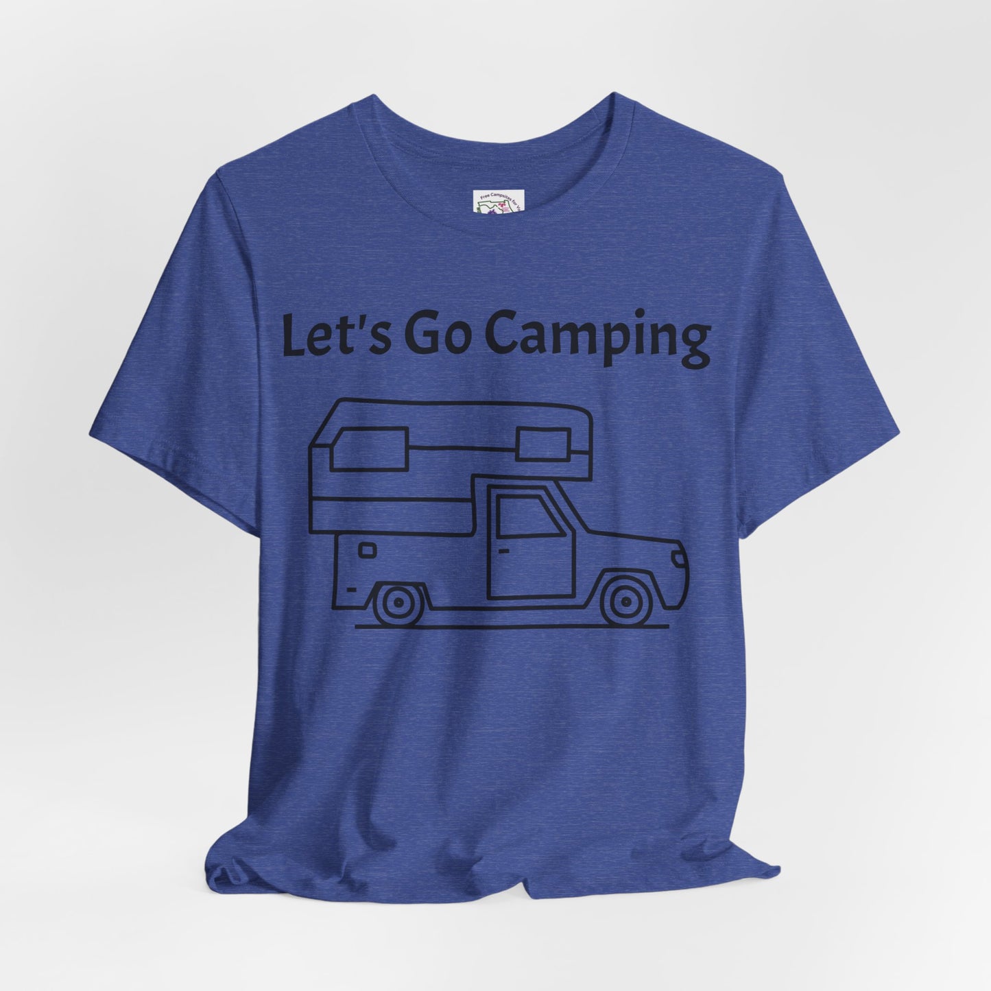 Let's Go Camping Unisex Jersey Short Sleeve Tee