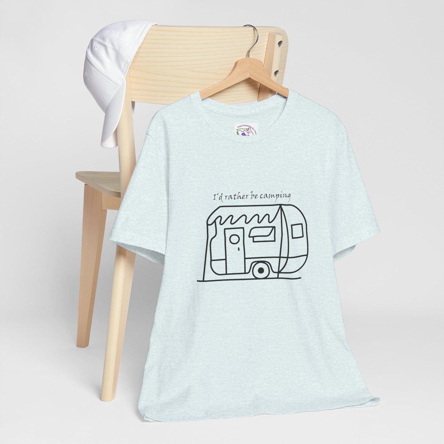 I'd Rather Be Camping - Unisex Jersey Short Sleeve Tee