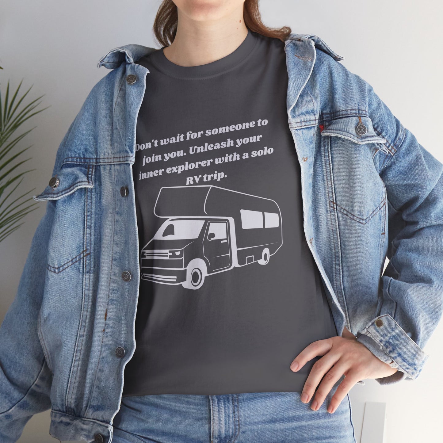 Don't Wait Go On Your Own RVing Adventures Dark Colors Unisex Heavy Cotton Tee