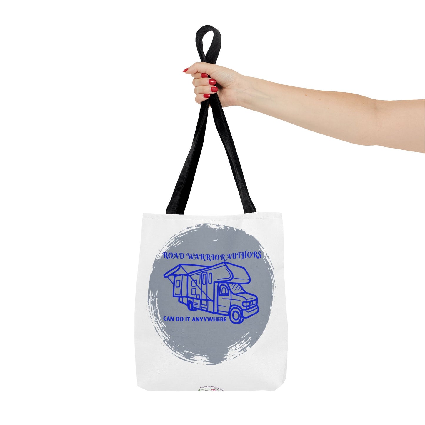 Road Warrior Can Do It Anywhere White Tote Bag (AOP)