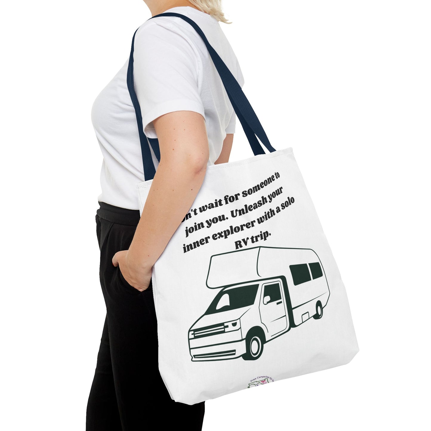 Dont Wait to Go RVing White Tote Bag (AOP)