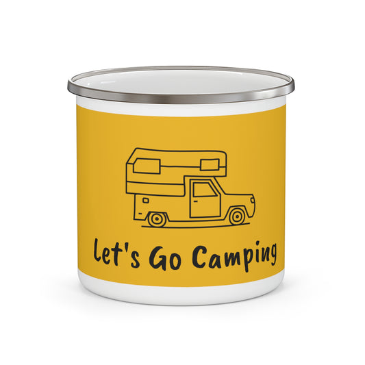 Enamel Camping Mug-Let's Go Camping