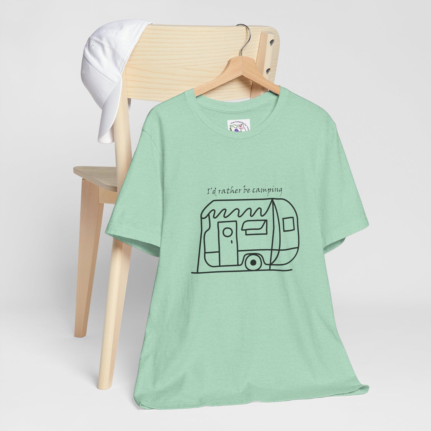 I'd Rather Be Camping - Unisex Jersey Short Sleeve Tee