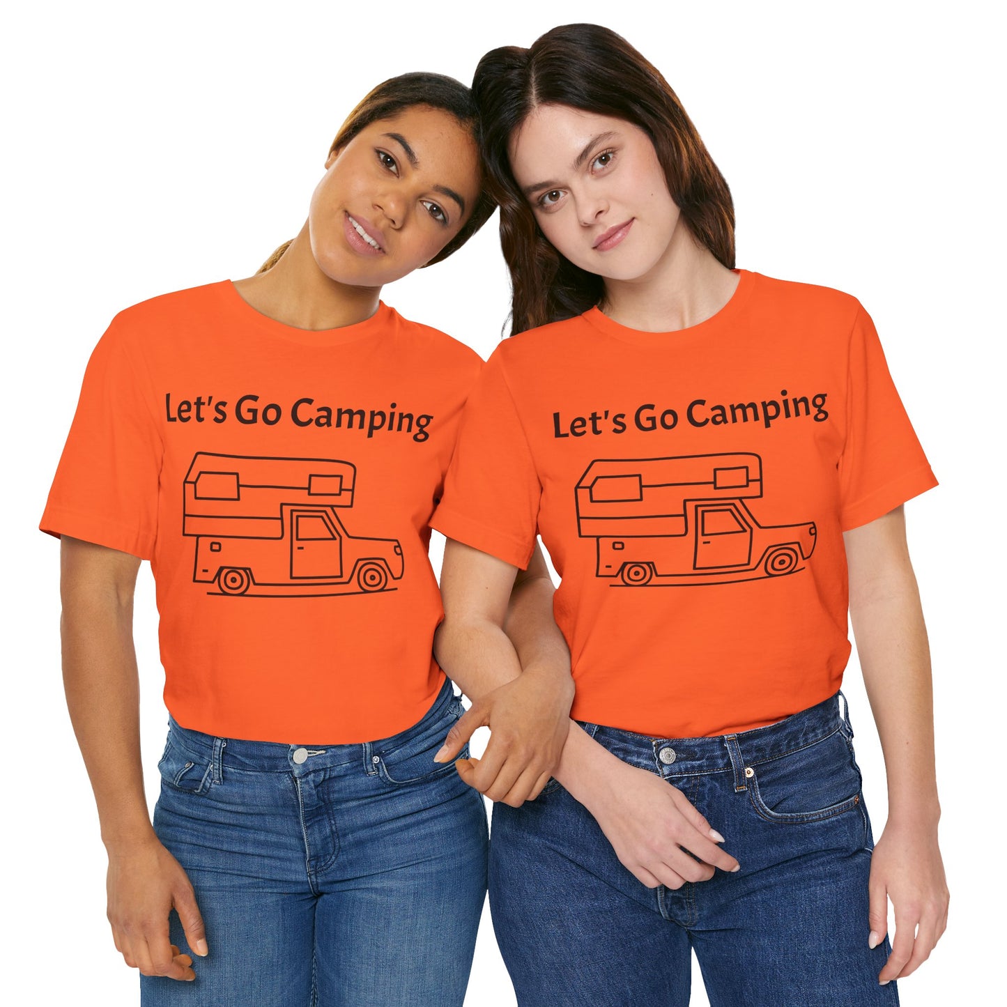 Let's Go Camping Unisex Jersey Short Sleeve Tee