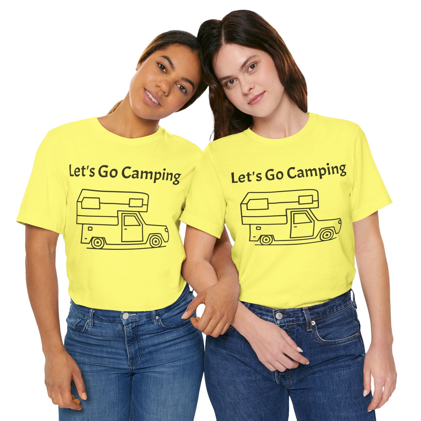 Let's Go Camping Unisex Jersey Short Sleeve Tee