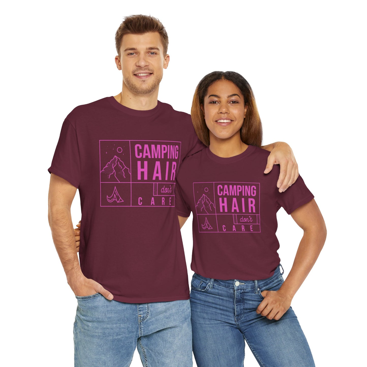 Camp Hair Dont Care Unisex Heavy Cotton Tee