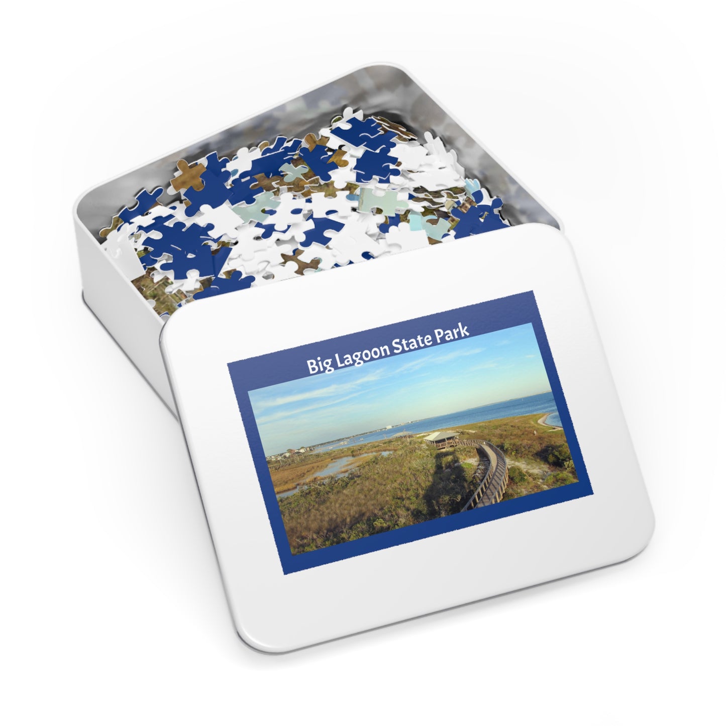 Big Lagoon State Park Jigsaw Blue Puzzle