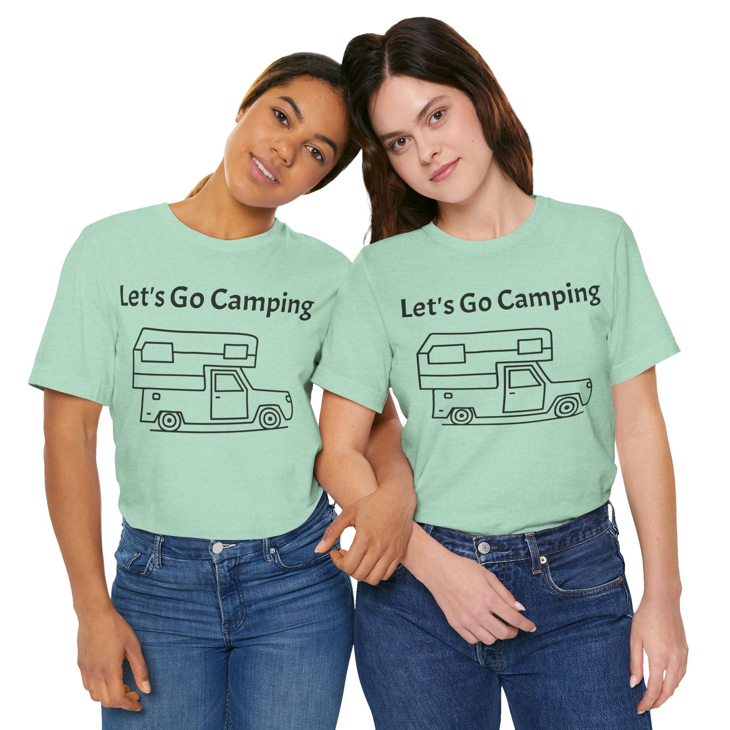 Let's Go Camping Unisex Jersey Short Sleeve Tee