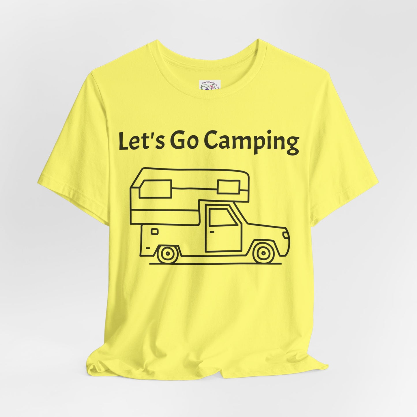 Let's Go Camping Unisex Jersey Short Sleeve Tee