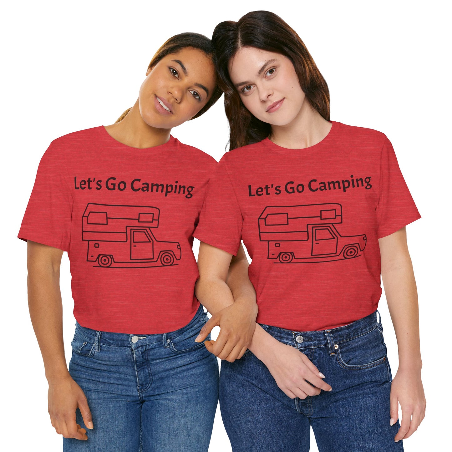 Let's Go Camping Unisex Jersey Short Sleeve Tee