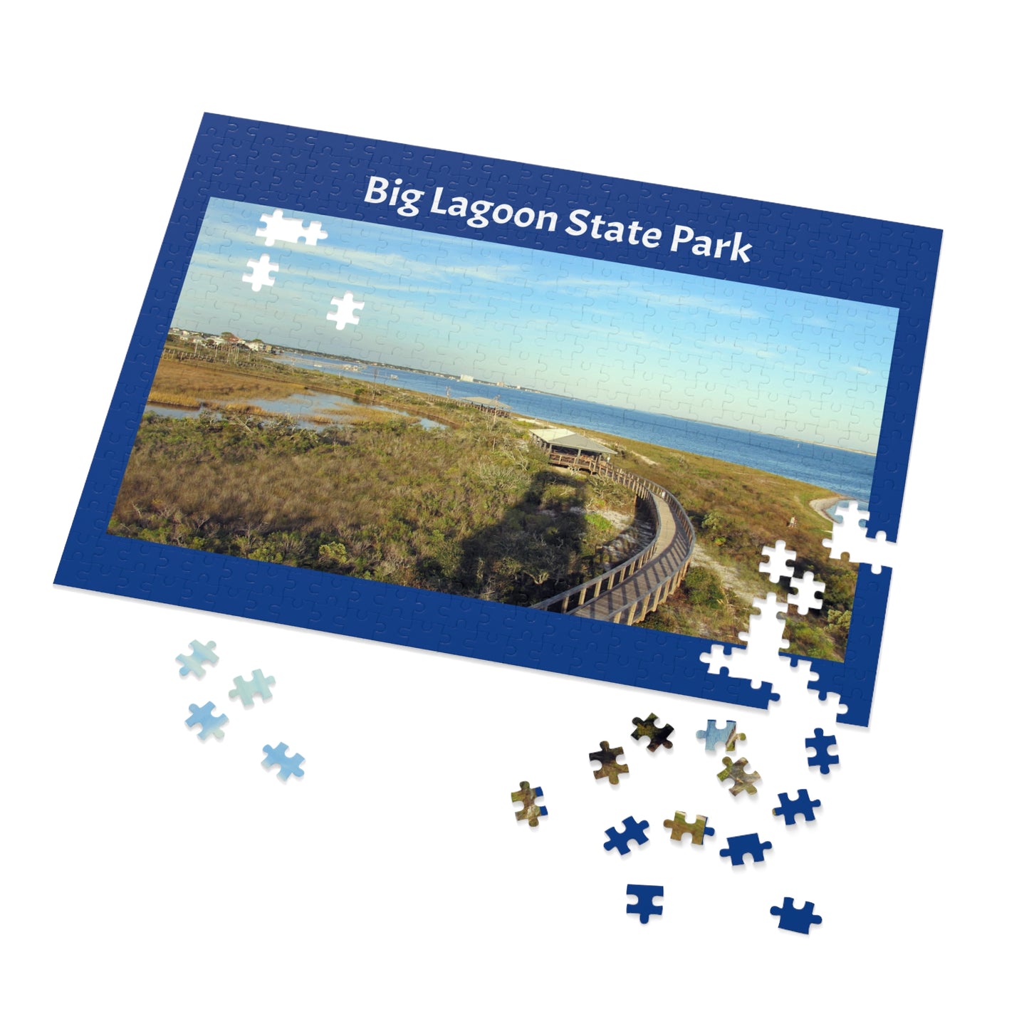 Big Lagoon State Park Jigsaw Blue Puzzle