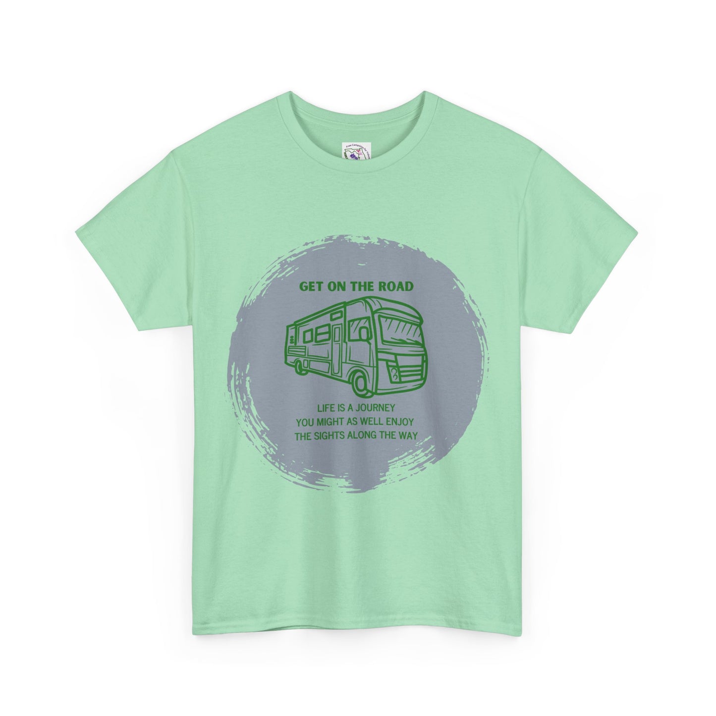 Get on the Road Life Is a Journey Unisex Heavy Cotton Tee