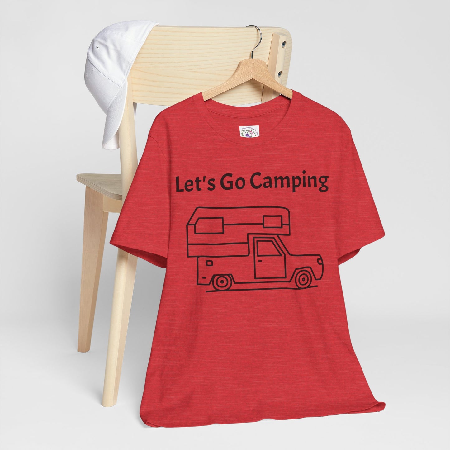 Let's Go Camping Unisex Jersey Short Sleeve Tee