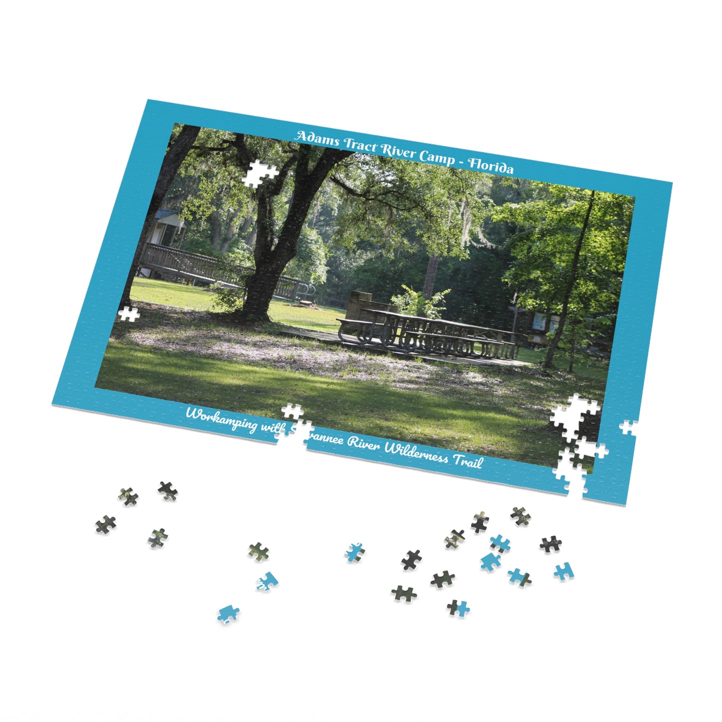 Adams Tract River Camp Turquoise Puzzle