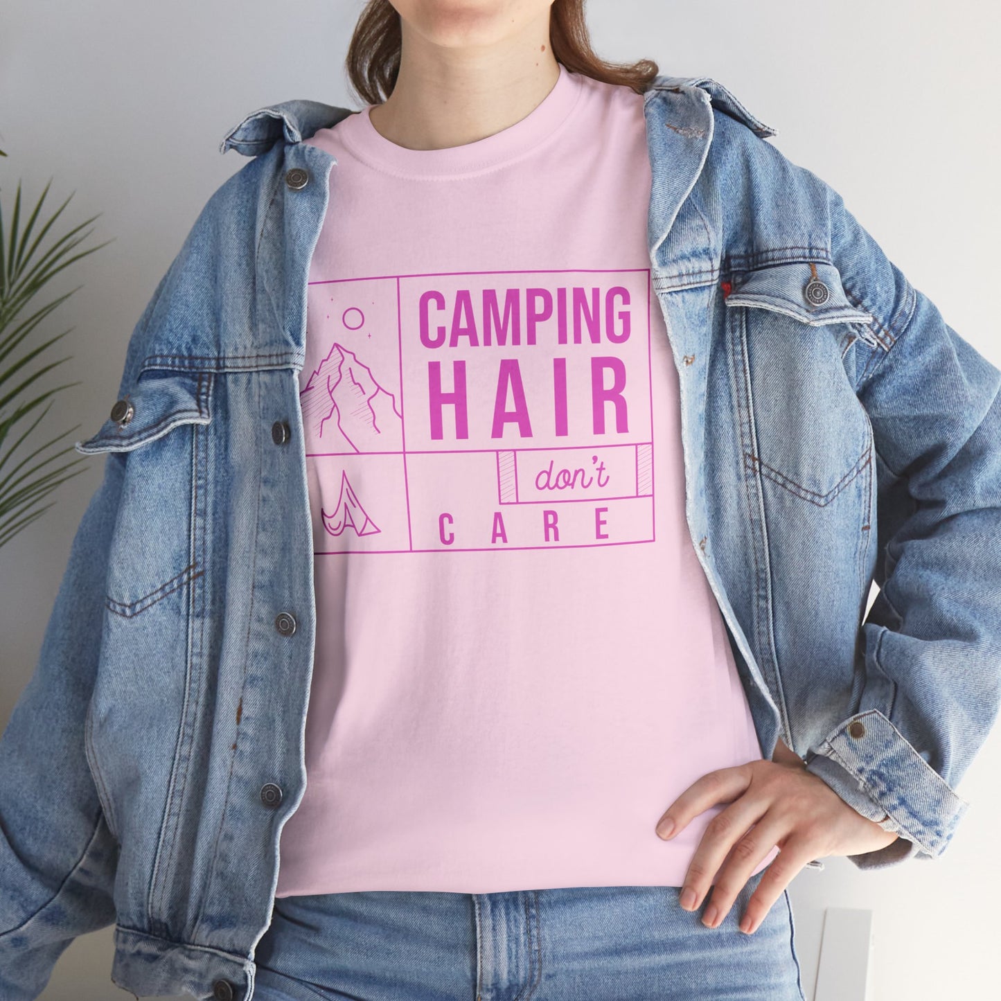 Camp Hair Dont Care Unisex Heavy Cotton Tee