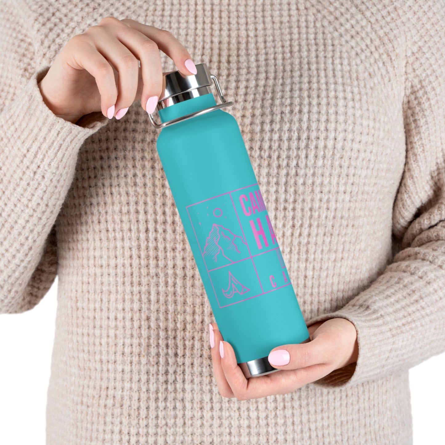 Camp Hair Dont Care - 22oz Vacuum Insulated Bottle