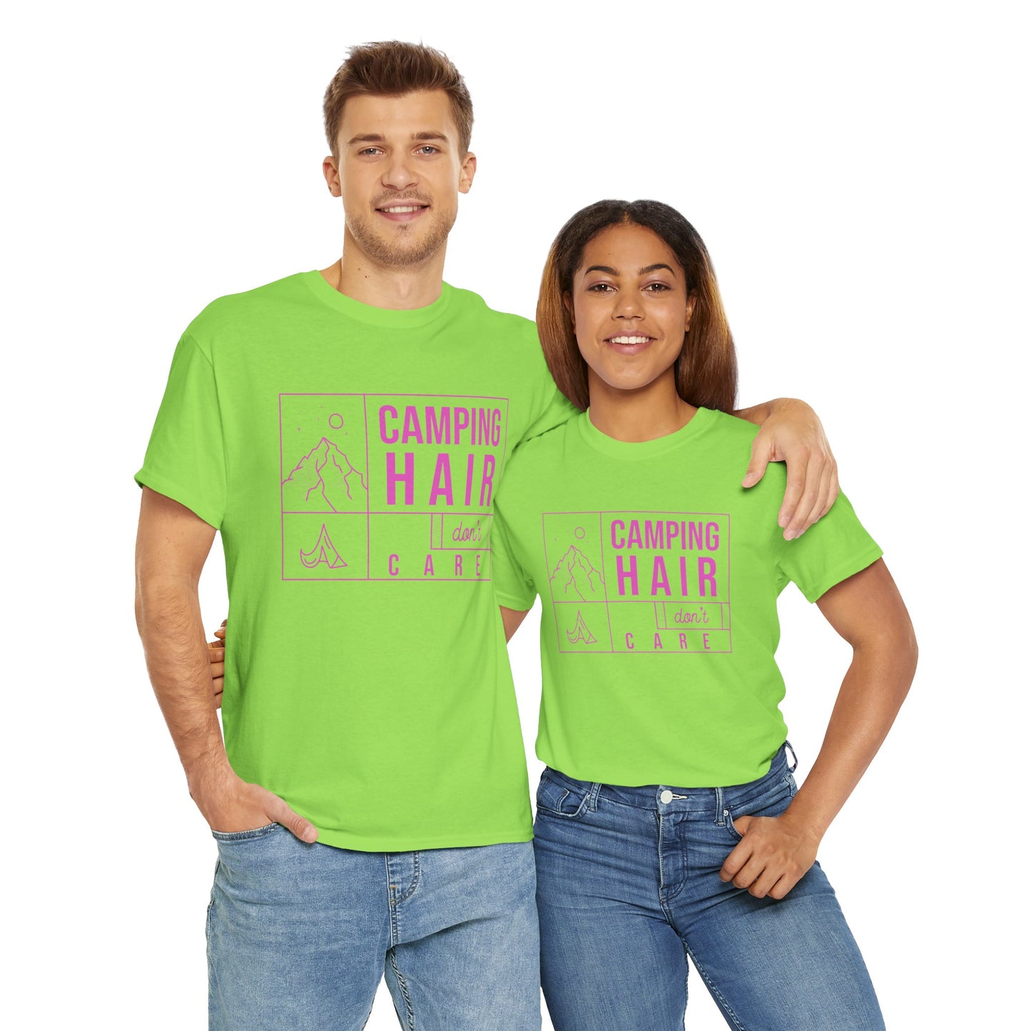 Camp Hair Dont Care Unisex Heavy Cotton Tee