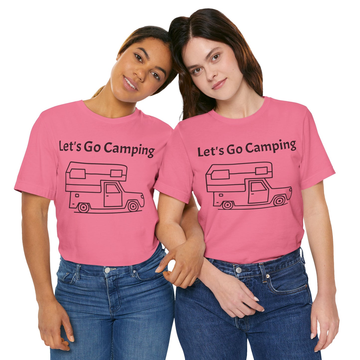 Let's Go Camping Unisex Jersey Short Sleeve Tee