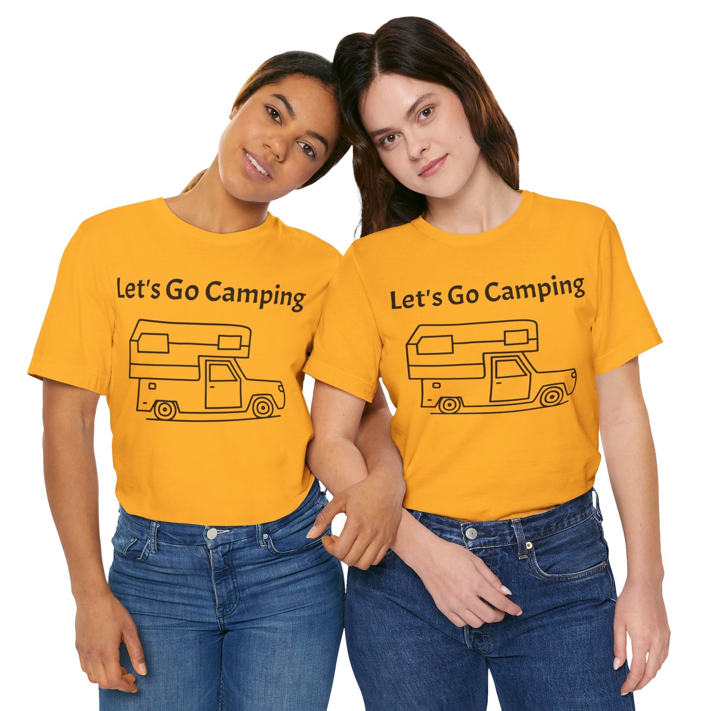 Let's Go Camping Unisex Jersey Short Sleeve Tee