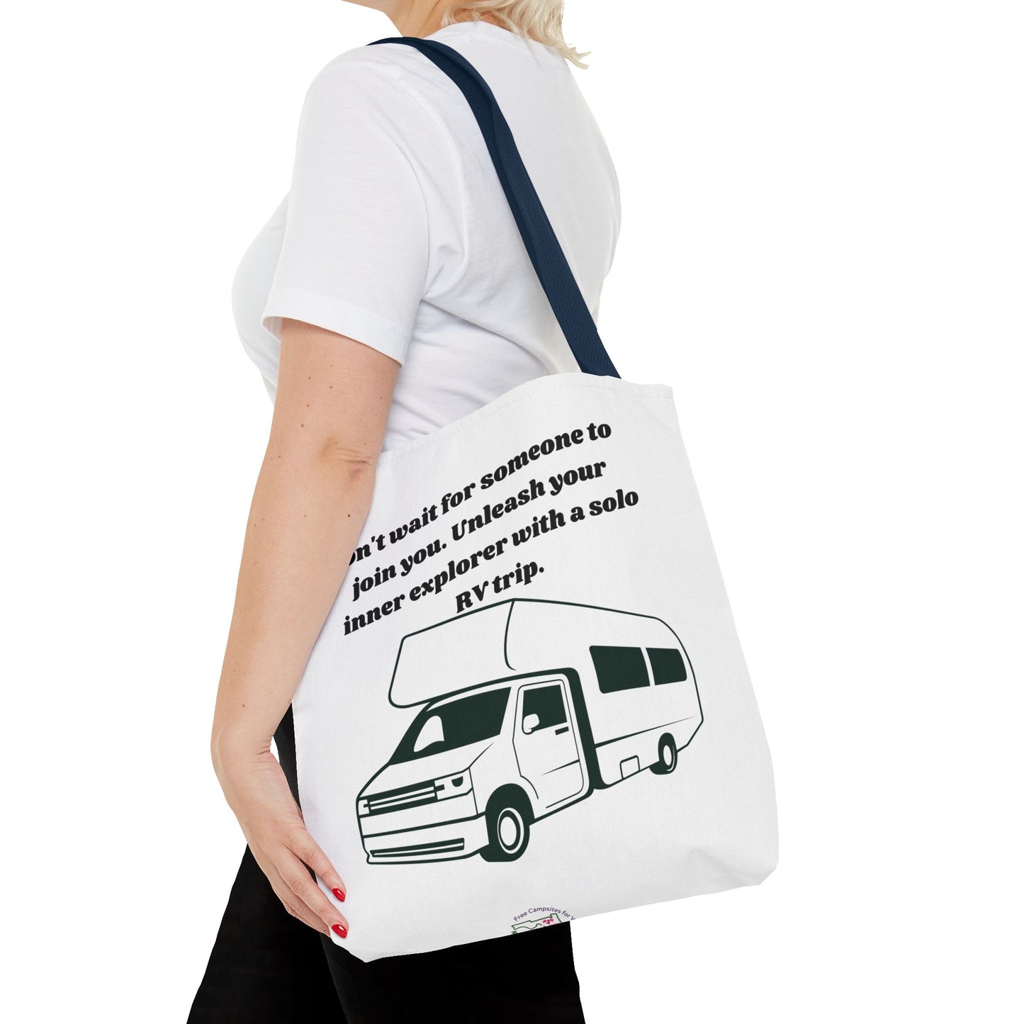 Dont Wait to Go RVing White Tote Bag (AOP)