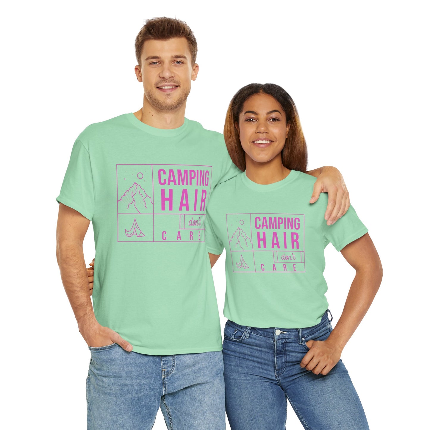 Camp Hair Dont Care Unisex Heavy Cotton Tee