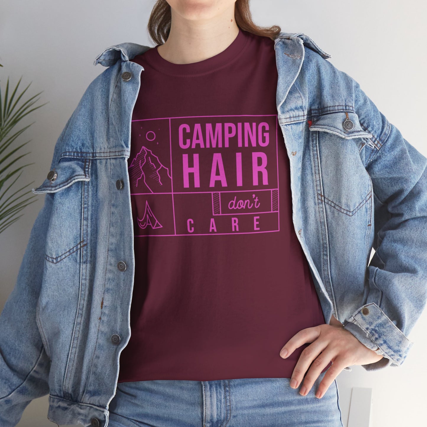 Camp Hair Dont Care Unisex Heavy Cotton Tee