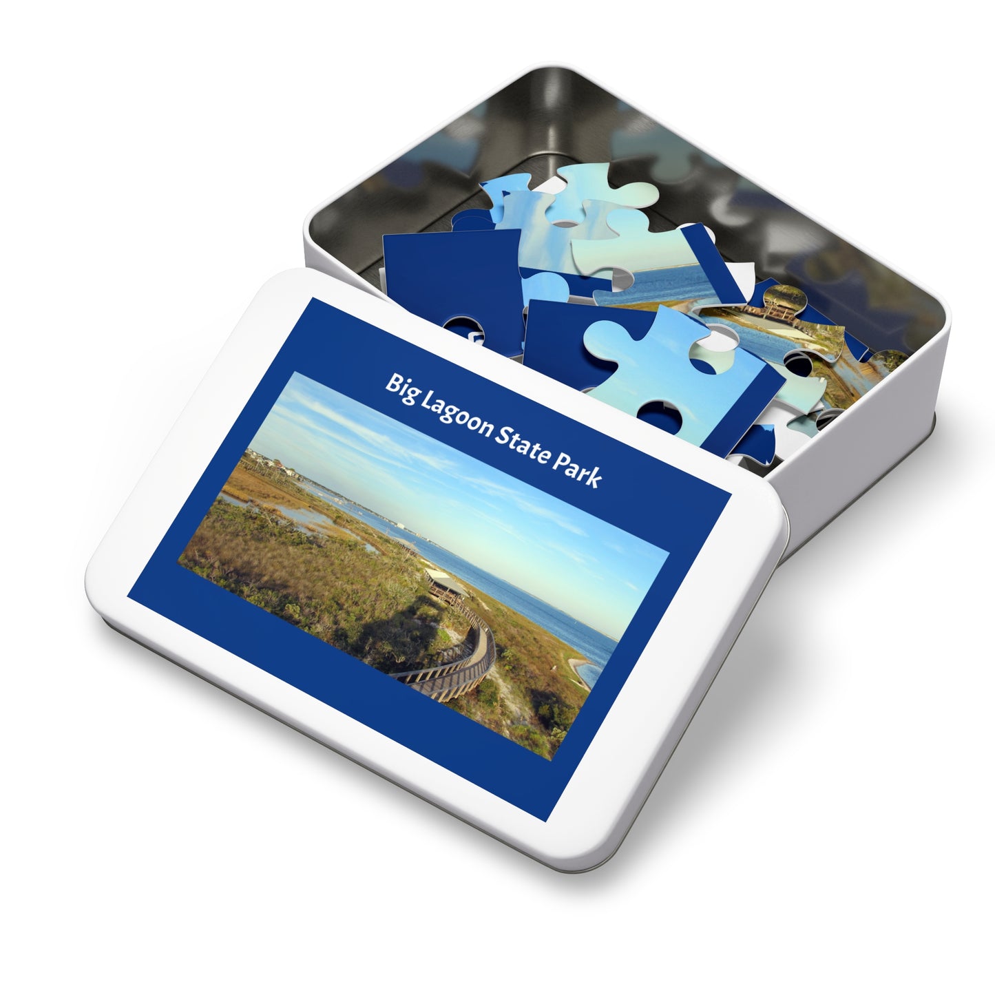 Big Lagoon State Park Jigsaw Blue Puzzle