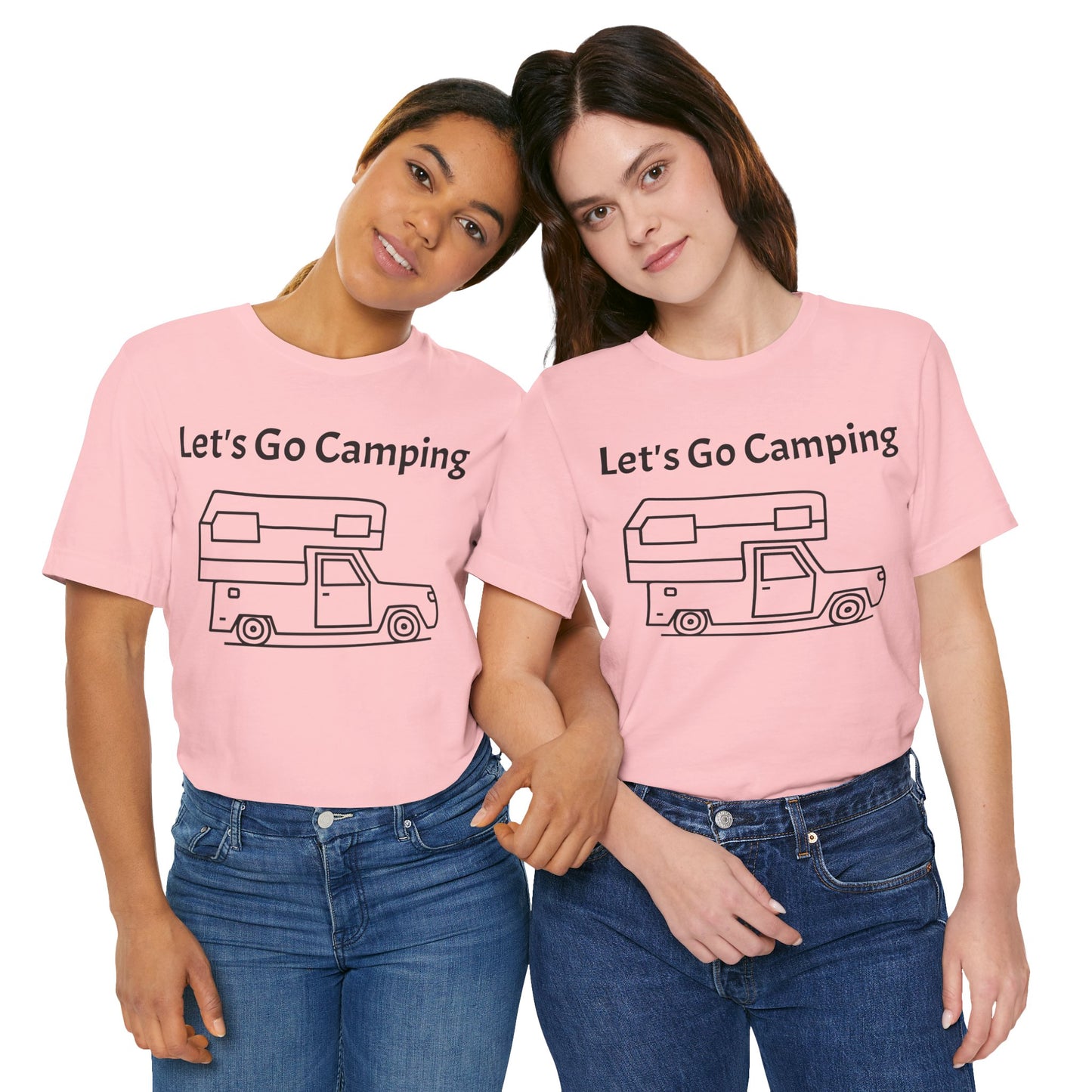 Let's Go Camping Unisex Jersey Short Sleeve Tee