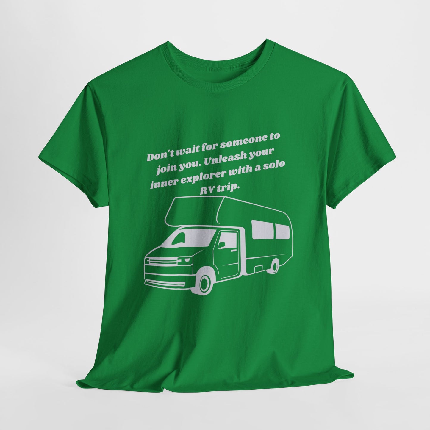 Don't Wait Go On Your Own RVing Adventures Dark Colors Unisex Heavy Cotton Tee