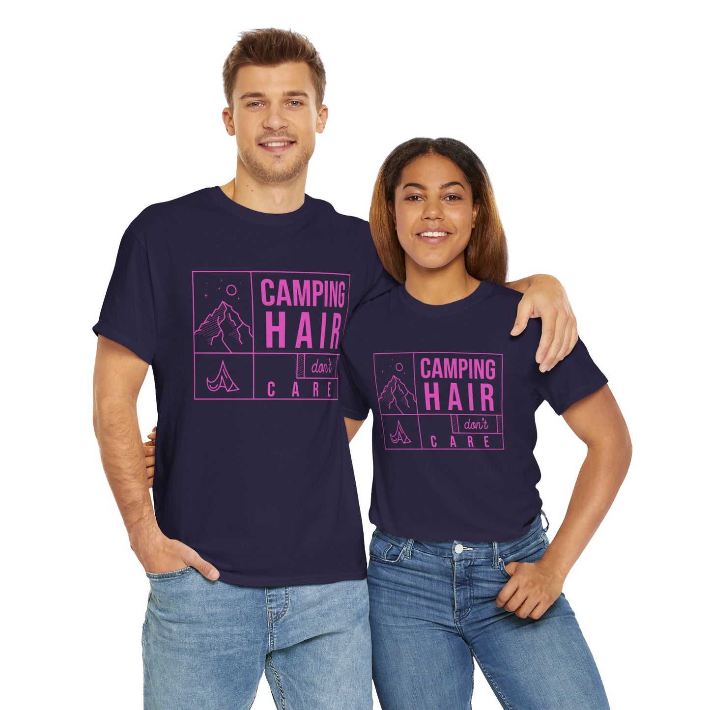 Camp Hair Dont Care Unisex Heavy Cotton Tee